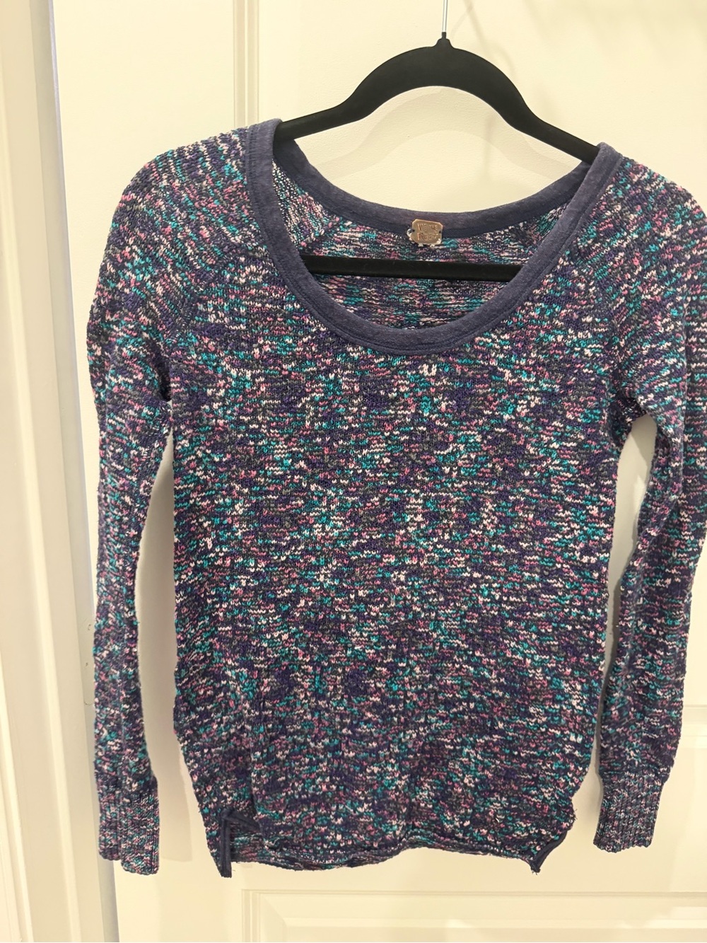 We The Free Multicolor Marled Cowl Neck Sweater